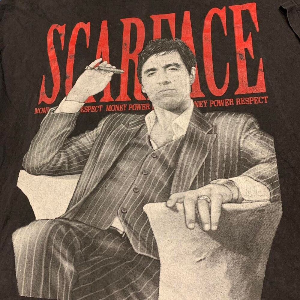 phat doc Black Scarface graphic, size 4XL